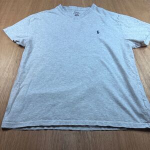 Polo Ralph Lauren Medium Gray Classic Fit Pony Logo V Neck